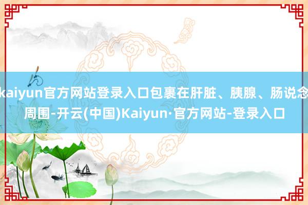 kaiyun官方网站登录入口包裹在肝脏、胰腺、肠说念周围-开云(中国)Kaiyun·官方网站-登录入口